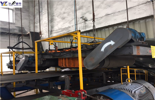 電磁自卸式除鐵器，天津電磁自卸式除鐵器吸8公斤_天津電磁自卸式除鐵器吸8公斤廠(chǎng)家配件_型號及工作視頻